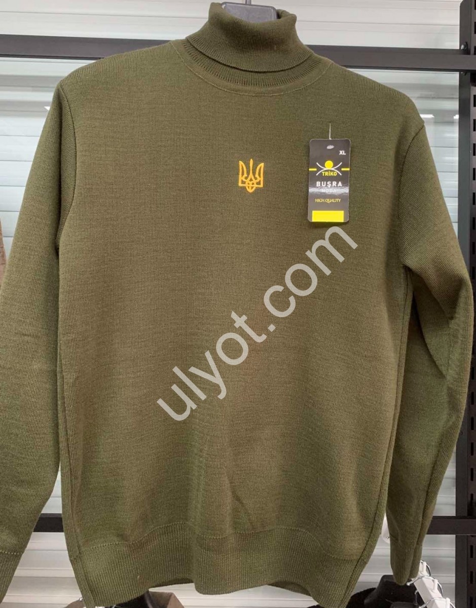 СВИТЕР (M-2XL) ХАКИ M002