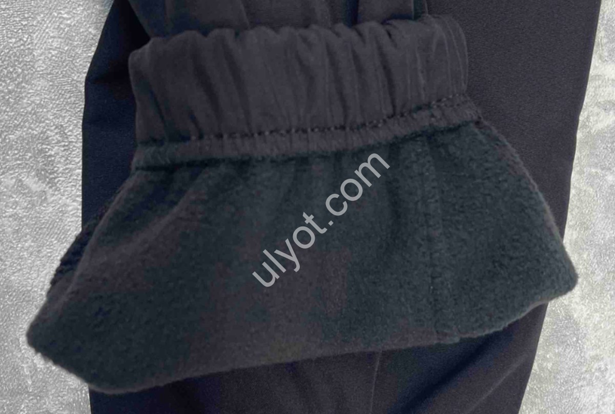 СПОРТ.ШТАНИ A01 (48-58) ФЛІС МАНЖЕТ ЧОРНИЙ 502