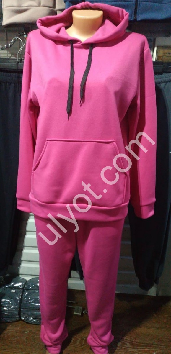 СПОРТ.КОСТЮМ (48-54) РОЗОВЫЙ МАНЖЕТ 