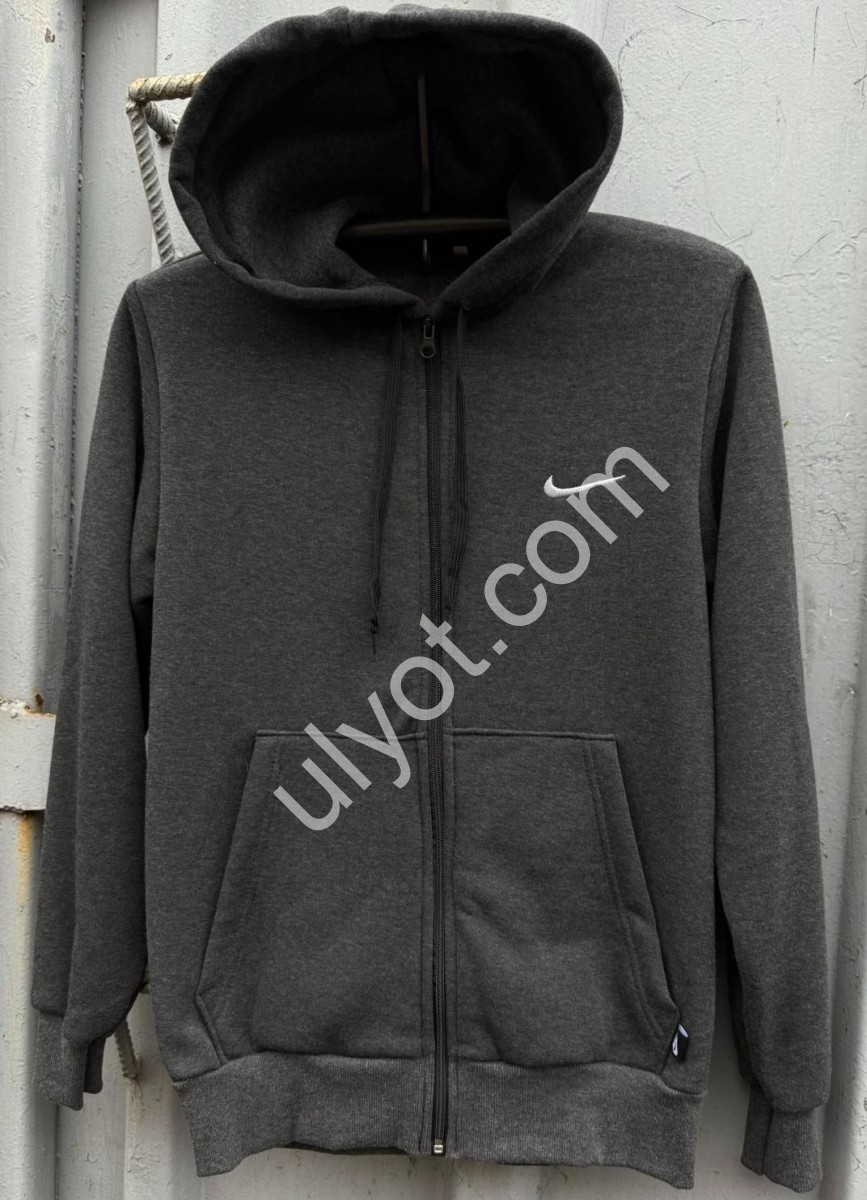 СПОРТ.КОФТА N02 (46-54) ФЛИС СЕРЫЙ 