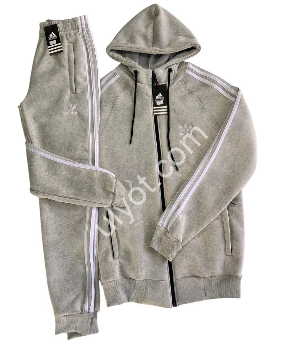 СПОРТ. КОСТЮМ A01 (48-56) МАНЖЕТ БІЖ МЕЛАНЖ