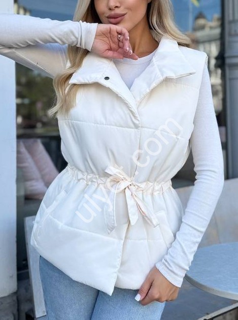 ЖИЛЕТКА (42-52) МОЛОКО 01046