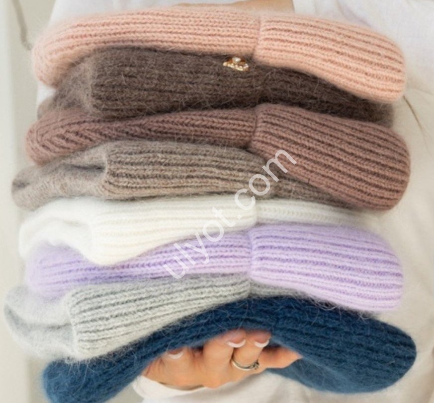 ШАПКА АНГОРА1 (ONE SIZE 56-58) ФЛИС МИКС 