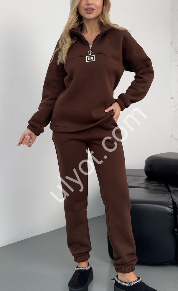 СПОРТ.КОСТЮМ (42-52) МАНЖЕТ ШОКОЛАД 131