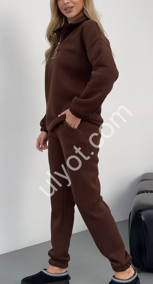 СПОРТ.КОСТЮМ (42-52) МАНЖЕТ ШОКОЛАД 531