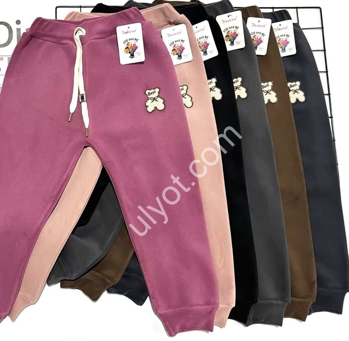 СПОРТ.ШТАНИ (4-9ЛІТ) ФЛІС МАНЖЕТ МІКС 655-1