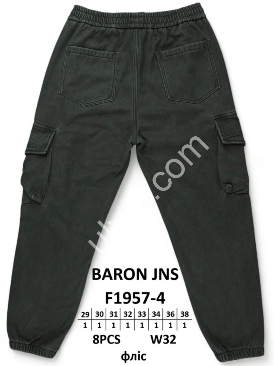 ДЖИНСИ BARON (29-38) ФЛІС ГРАФІТ 1957-4