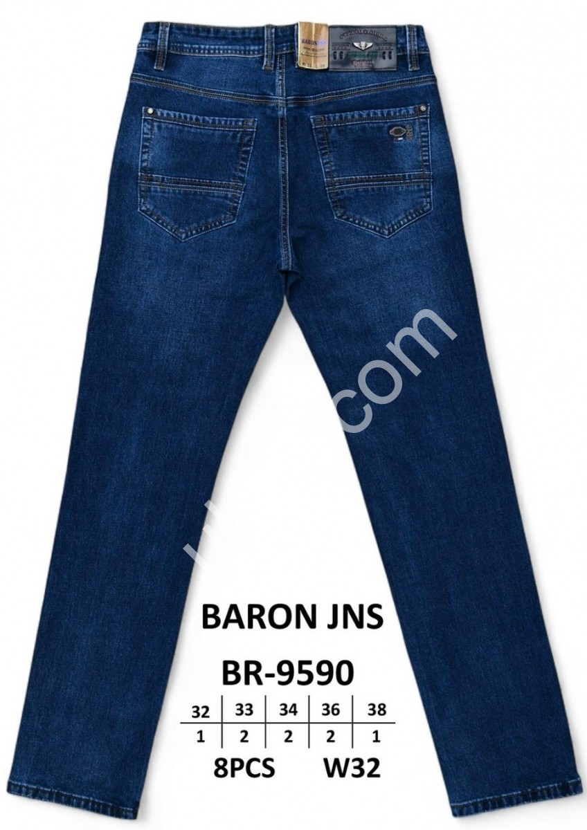 Фото 1 ДЖИНСЫ BARON (32-38) Т.СИНИЙ BR9590