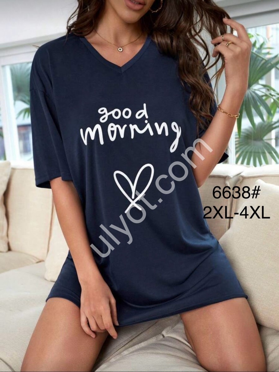 ТУНИКА G.MORNING (2XL-4XL) Т.СИНИЙ 6638