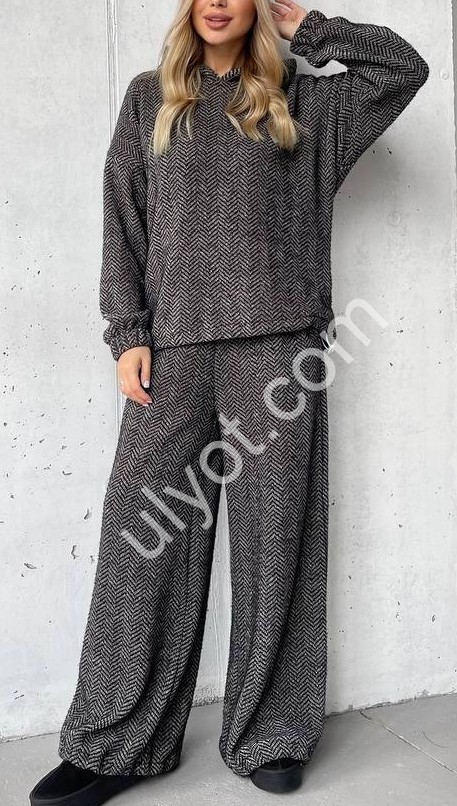 КОСТЮМ (42-48) АЛЬПАКА ГРАФІТ 3122