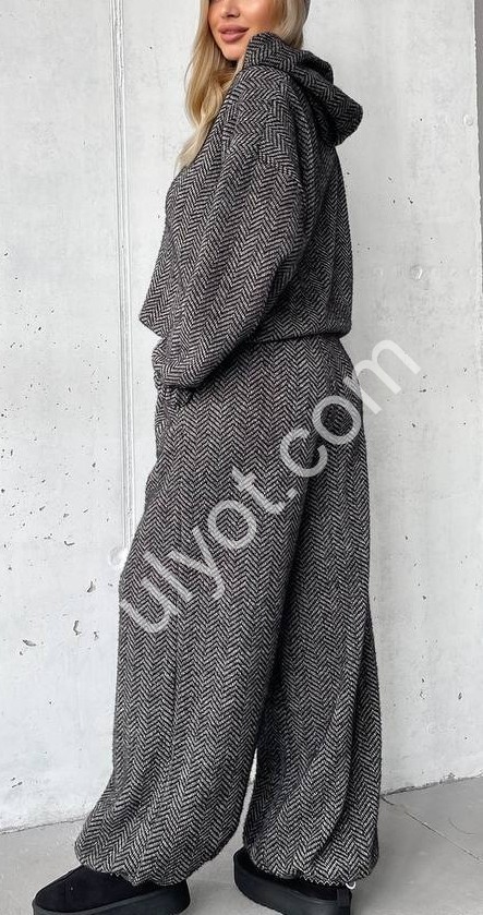 КОСТЮМ (42-48) АЛЬПАКА ГРАФІТ 3122