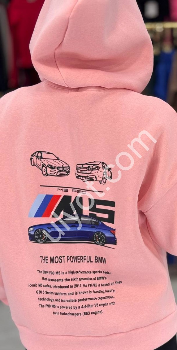 ХУДІ (42-48) ФЛІС РОЖОВИЙ 4254