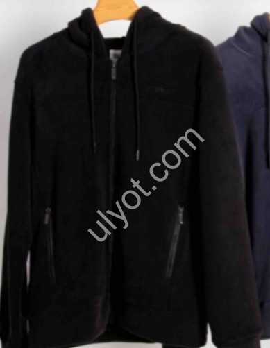 КОФТА JJF (L-4XL) ПЛЮШ ЧОРНИЙ 50133