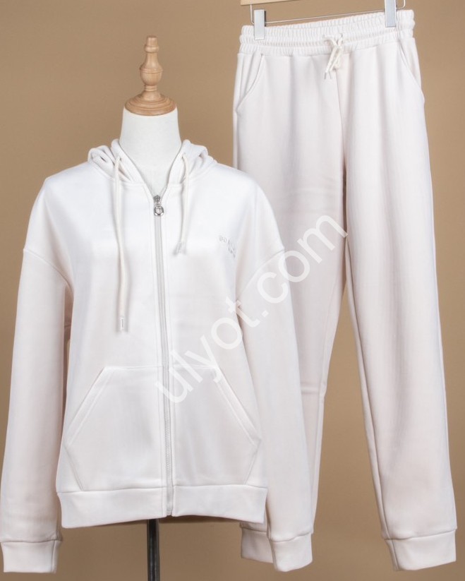 КОСТЮМ JJF (XL-3XL) Хутро МАНЖЕТ БІЖ 20116