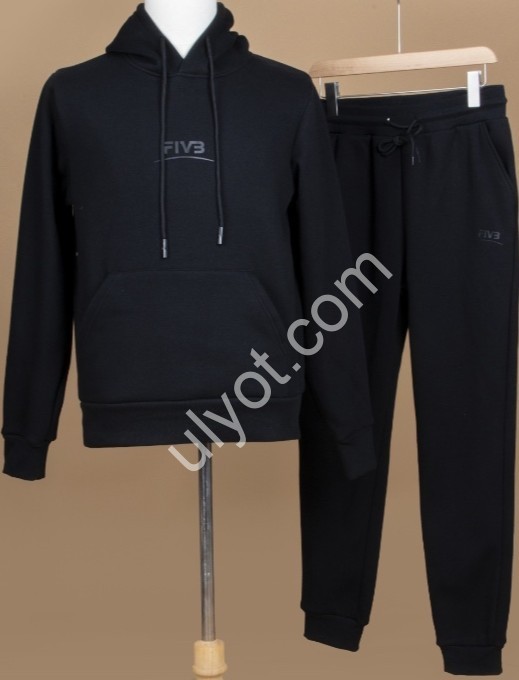 КОСТЮМ JJF (L-4XL) МЕХ МАНЖЕТ ЧЕРНЫЙ 20153