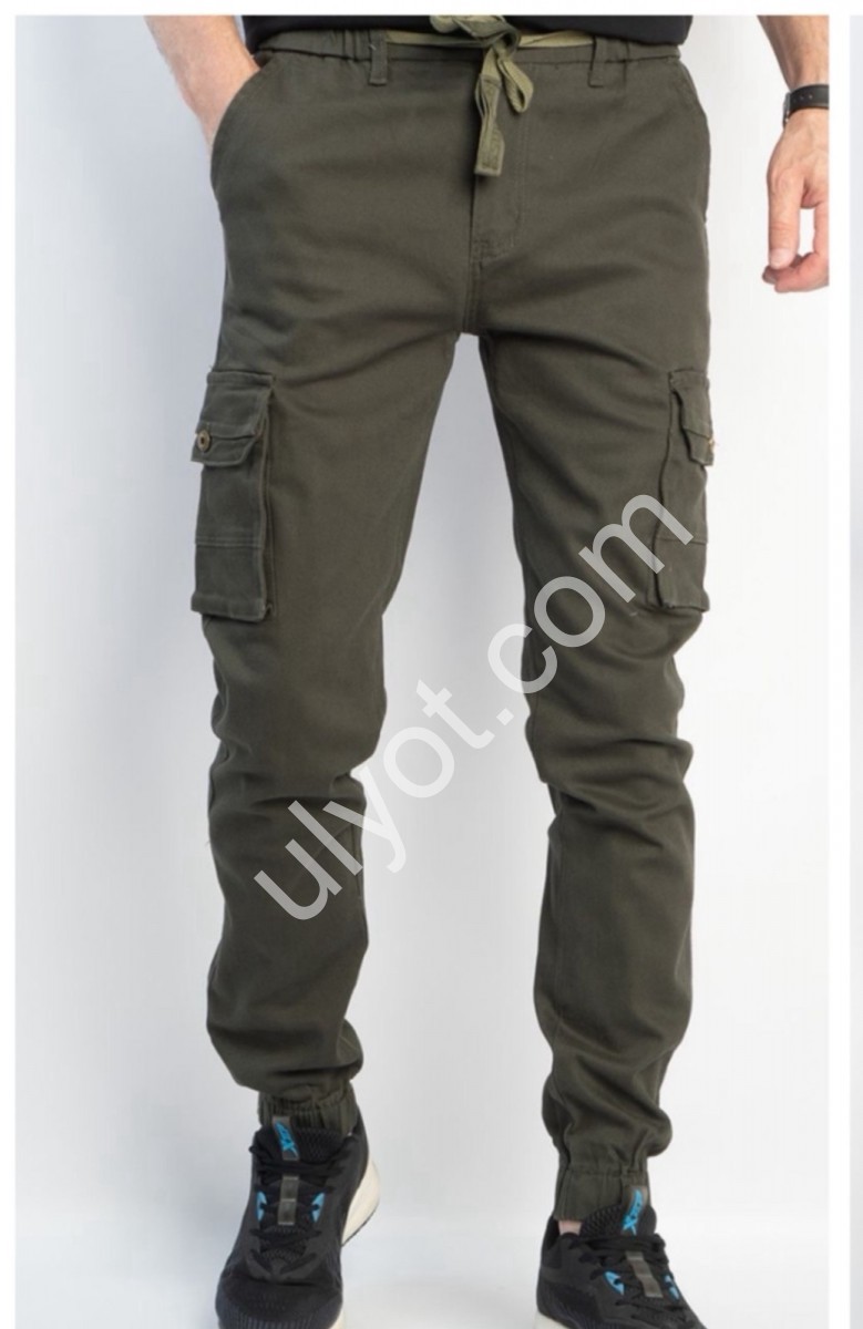 ДЖИНСЫ RTROOSS (28-34) КАРГО ХАКИ 8073-2