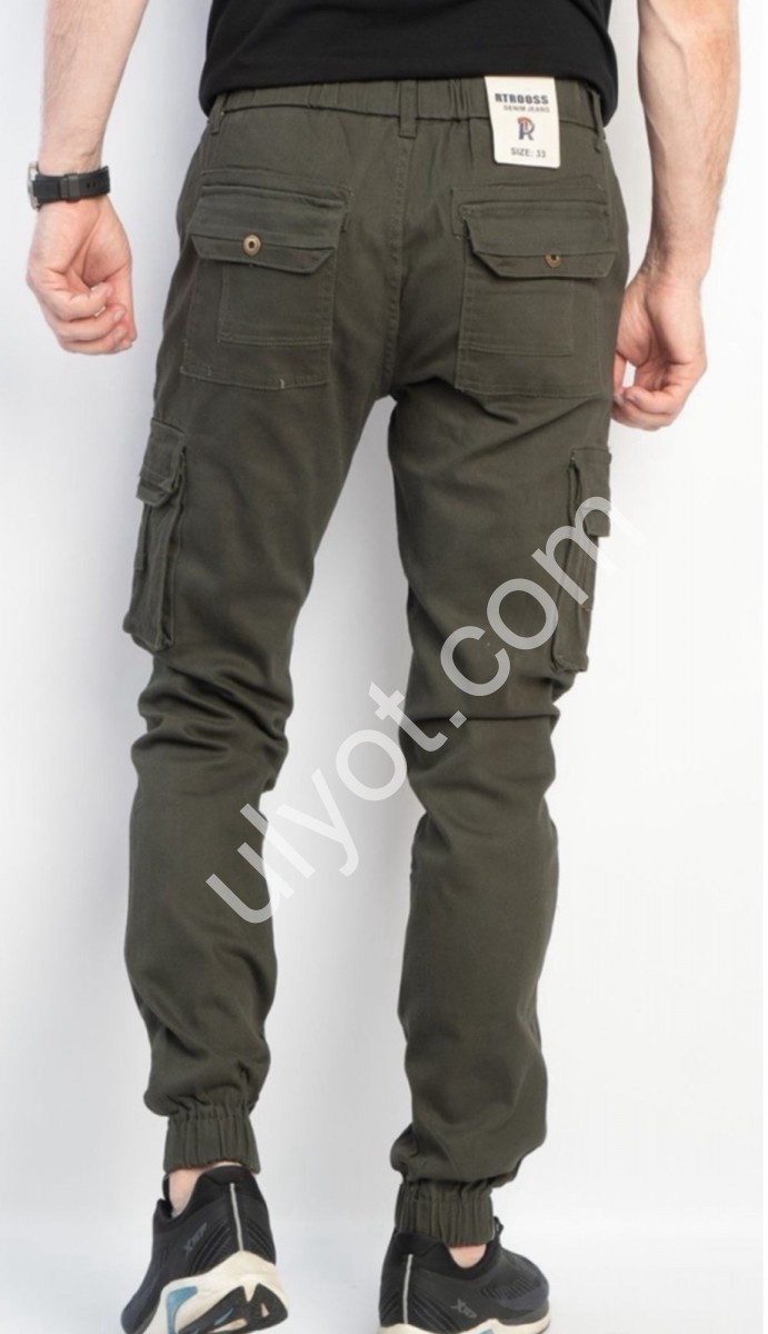 ДЖИНСЫ RTROOSS (28-34) КАРГО ХАКИ 8073-2