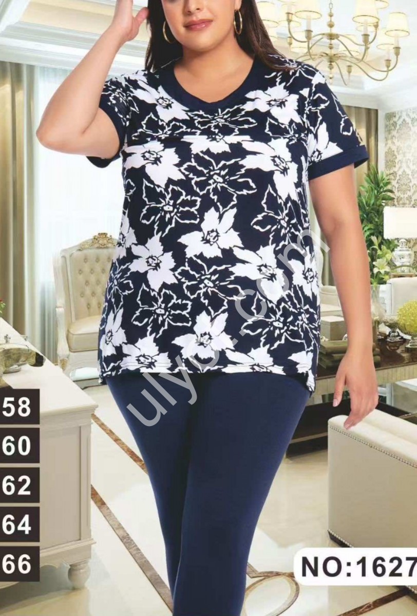 КОСТЮМ (58-66) Т.СИНІЙ 1627