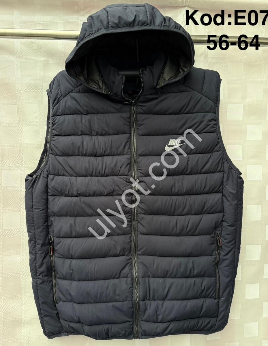 ЖИЛЕТКА N02 (56-64) Т.СИНИЙ E07