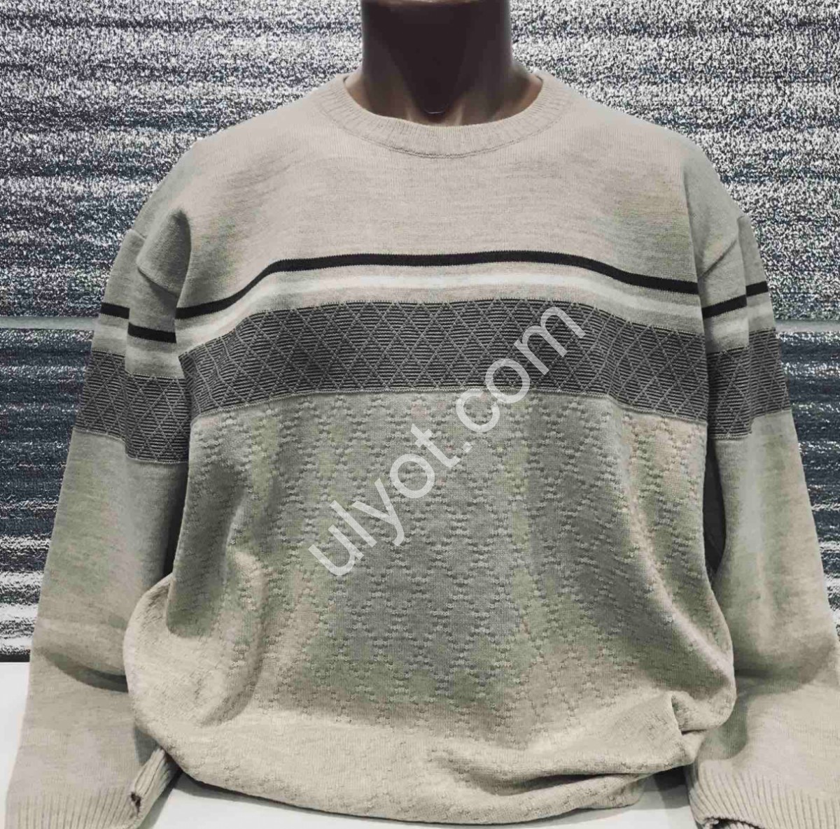 СВИТЕР DEVANTI (3XL-5XL) МОЛОКО 73509-1