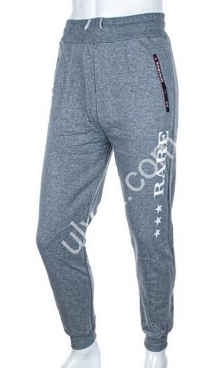 СПОРТ.ШТАНЫ (L-3XL) ФЛИС МАНЖЕТ МИКС 4283-1004