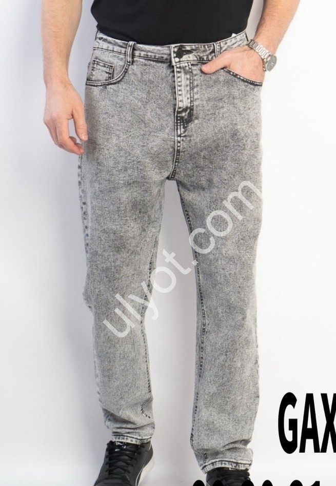 ДЖИНСИ GAXGAX (29-38) СІРИЙ 1211
