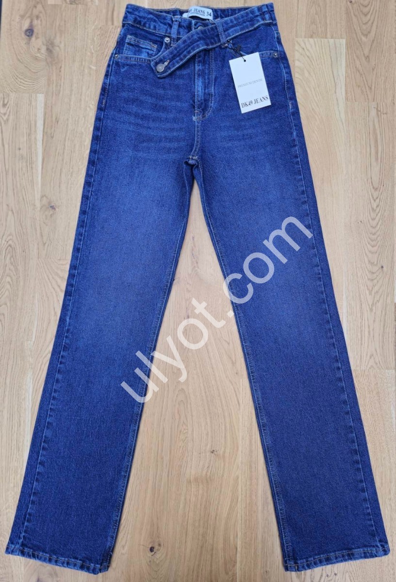 ДЖИНСЫ DK49 (34-42) Т.СИНИЙ 1808