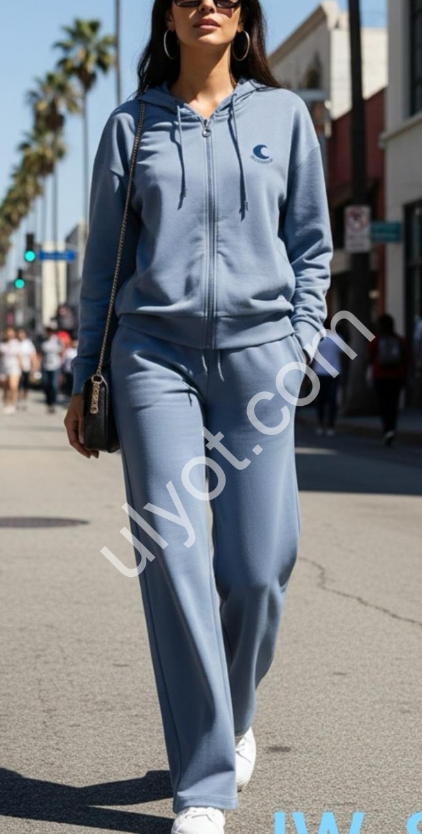 КОСТЮМ (L-4XL) ПРЯМОЙ Т.СИНИЙ 8011