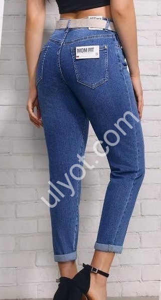 ДЖИНСЫ M.SARA (S-2XL) Т.СИНИЙ 3905-6