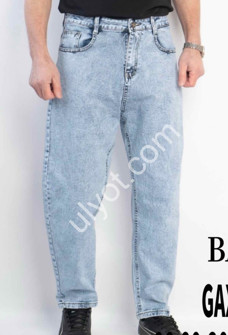 ДЖИНСЫ GAXGAX (28-36) ГОЛУБОЙ 1216