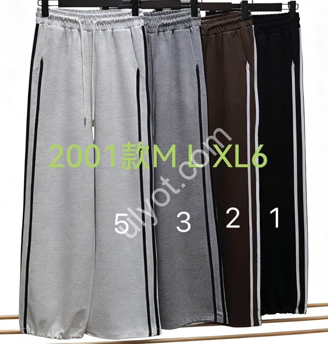 ШТАНЫ (M-XL) ЧЕРНЫЙ 2001/1