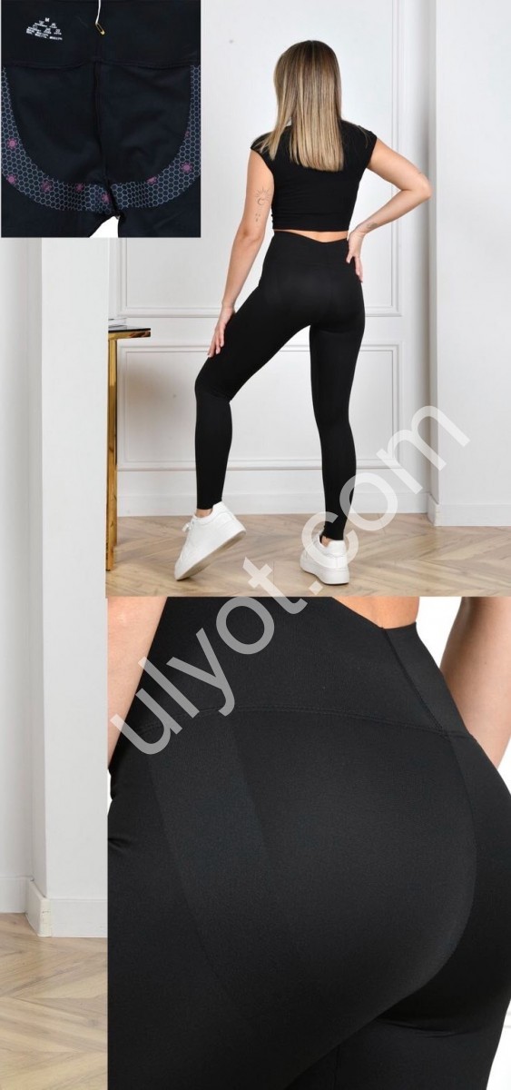 ЛЕГГИНСЫ (M-2XL) ЧЕРНЫЙ 2815