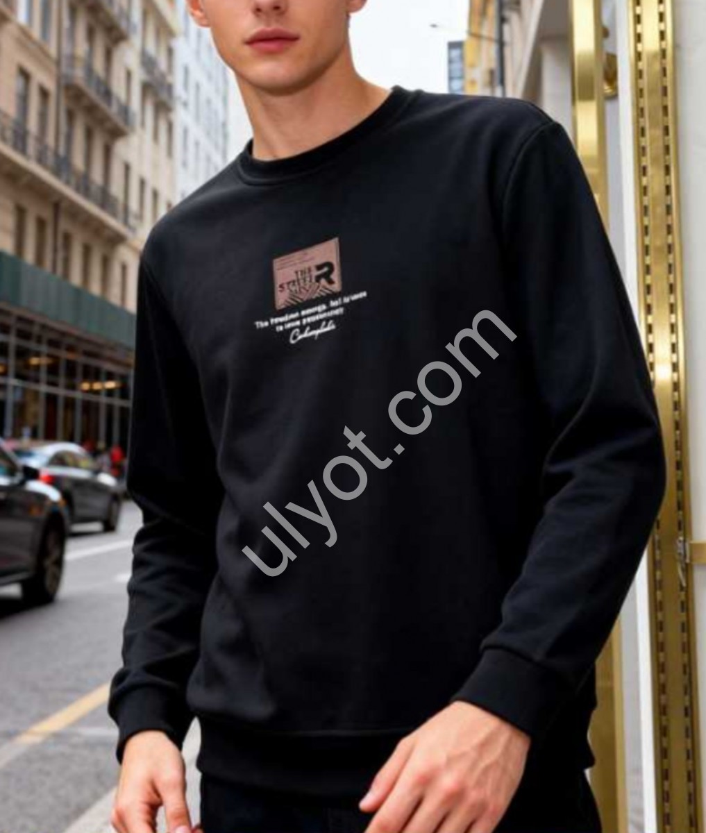 СВИТШОТ (48-54) ЧЕРНЫЙ N1931