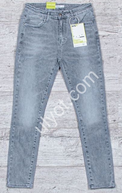 ДЖИНСИ M.SARA (30-40) СІРИЙ 5691-D