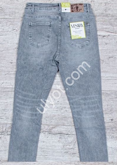 ДЖИНСИ M.SARA (30-40) СІРИЙ 5691-D