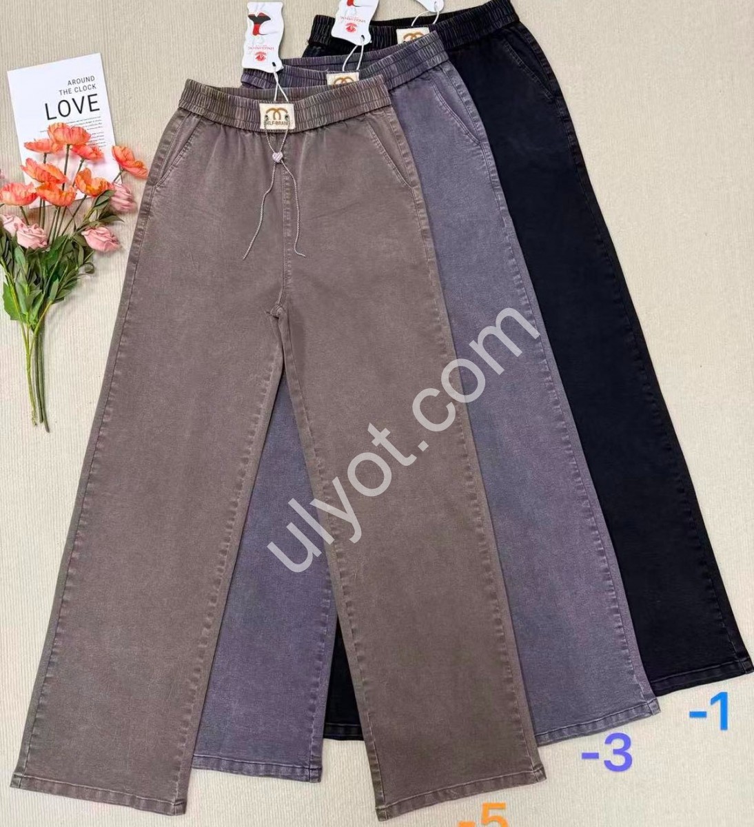 ДЖИНСЫ (25-30) ЧЕРНЫЙ A17/1