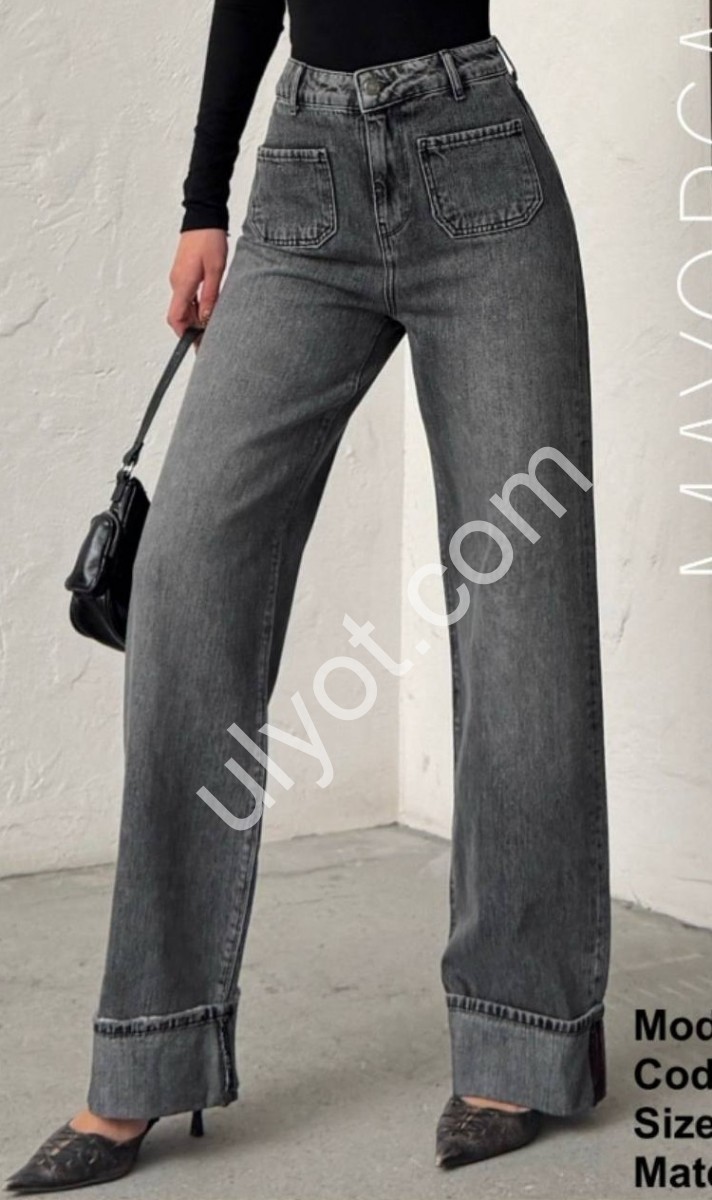 ДЖИНСИ ZEO BASIC (34-42) ГРАФІТ 5156