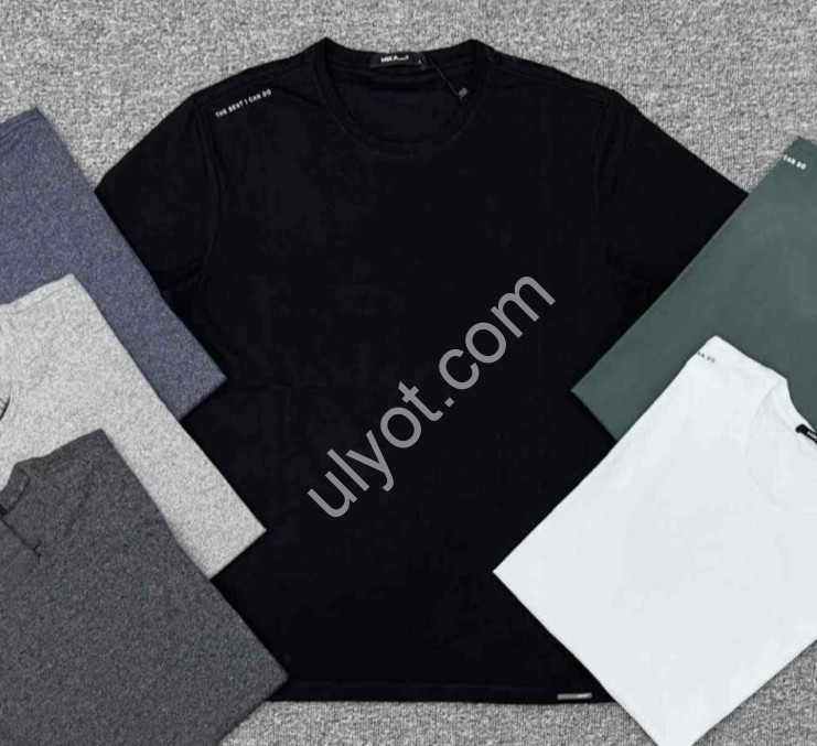 ФУТБОЛКА (M-3XL) СІРИЙ 1505