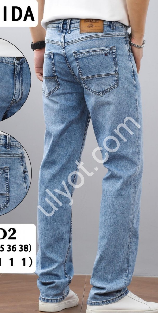 ДЖИНСЫ FANGSIDA (31-38) ГОЛУБОЙ 8891