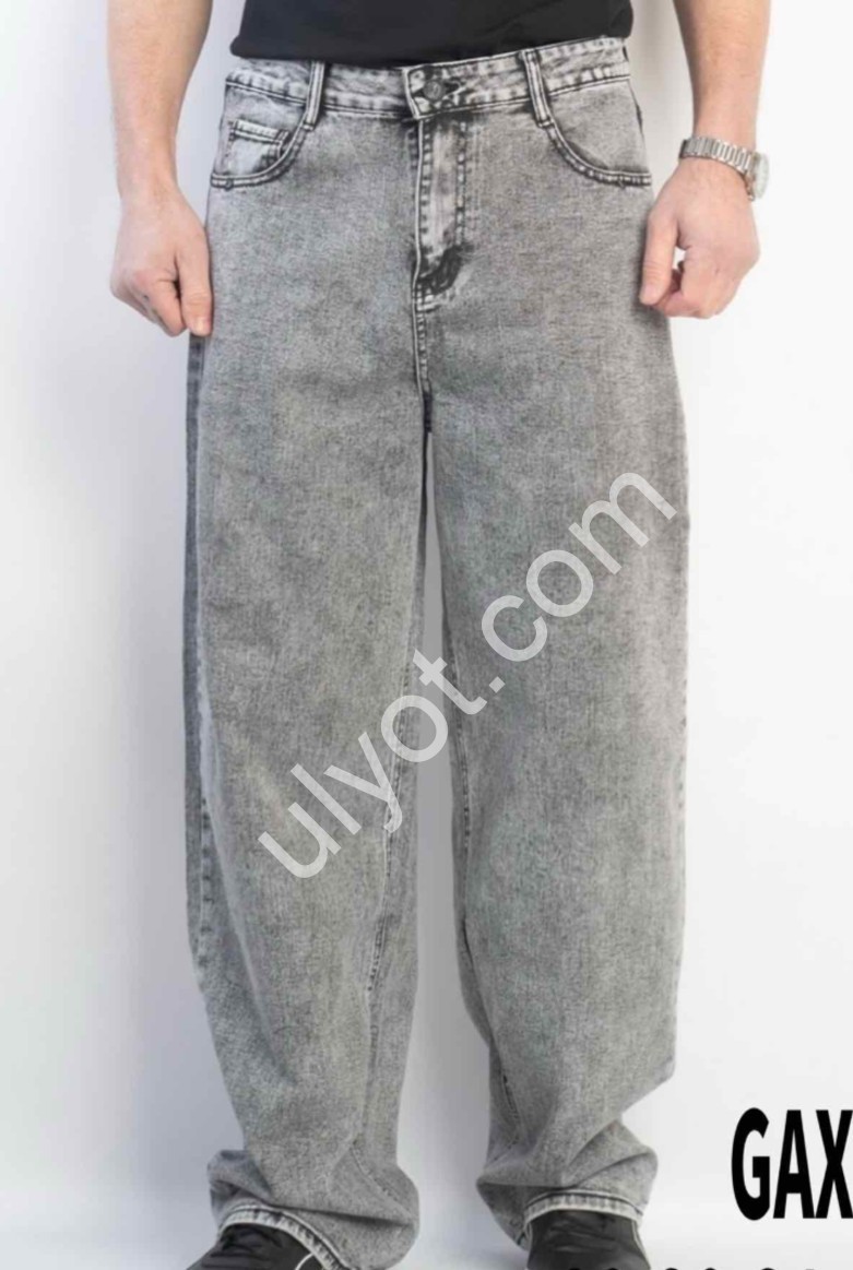 ДЖИНСЫ GAXGAX (29-38) СЕРЫЙ 1280