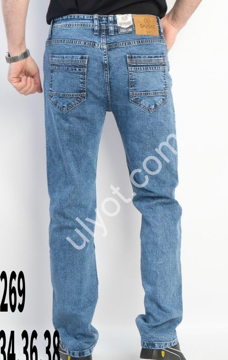 ДЖИНСЫ GAXGAX (29-38) СИНИЙ 1269