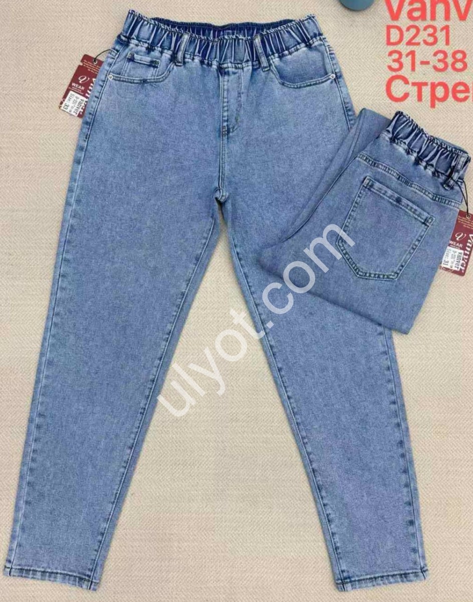 ДЖИНСЫ VANVER (31-38) СИНИЙ D231