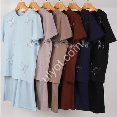 КОСТЮМ JJF (L-4XL) ГОЛУБОЙ 8827