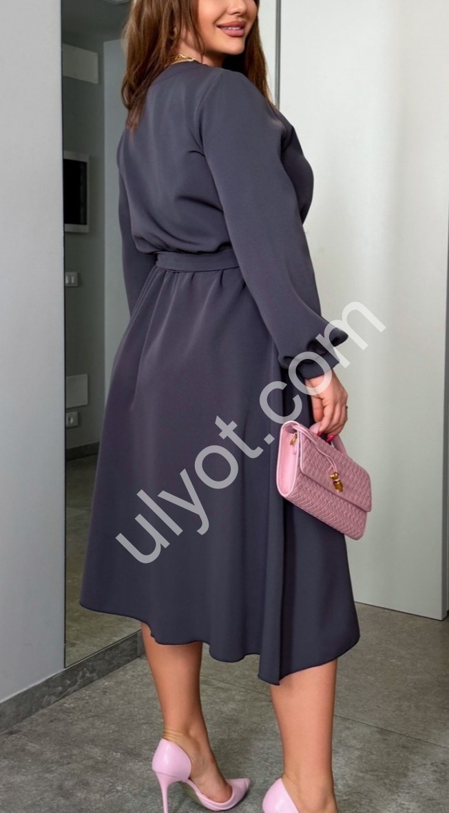 ПЛАТЬЕ (48-58) ГРАФИТ 0360