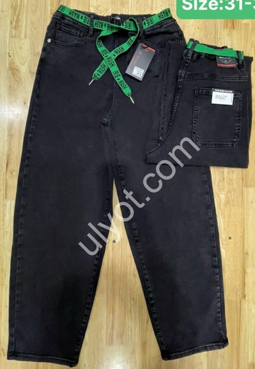 ДЖИНСЫ RELUCKY (31-38) ЧЕРНЫЙ 0324-1