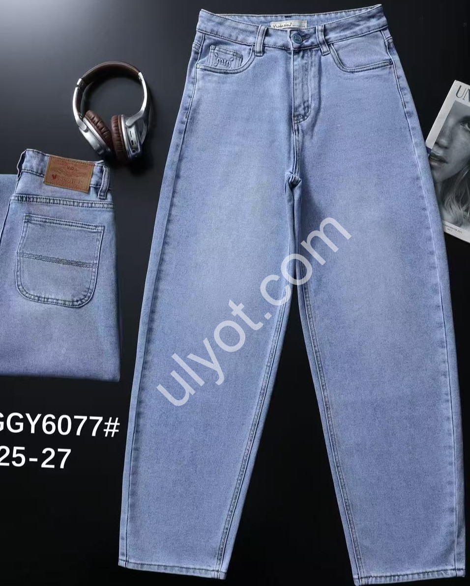 ДЖИНСЫ V&D (25-27) ГОЛУБОЙ 6077