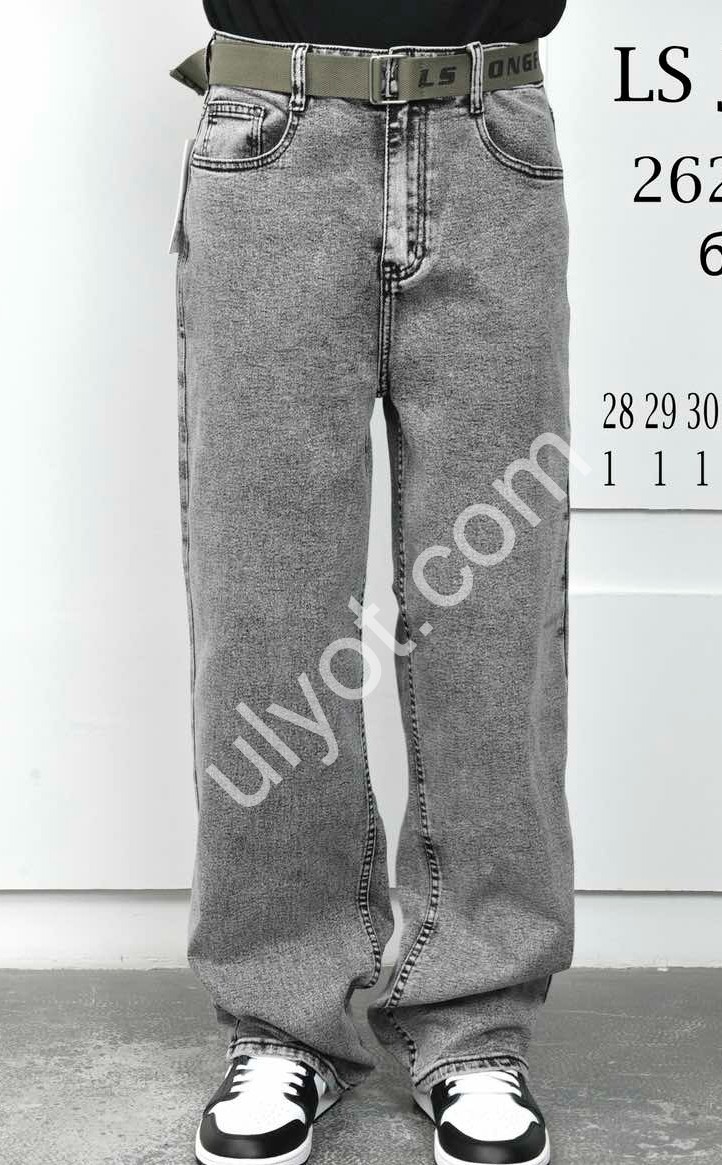 ДЖИНСЫ LS JEANS (28-36) СЕРЫЙ 262-2