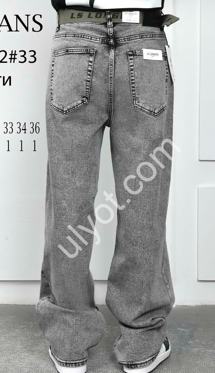 Фото 1 ДЖИНСЫ LS JEANS (28-36) СЕРЫЙ 262-2