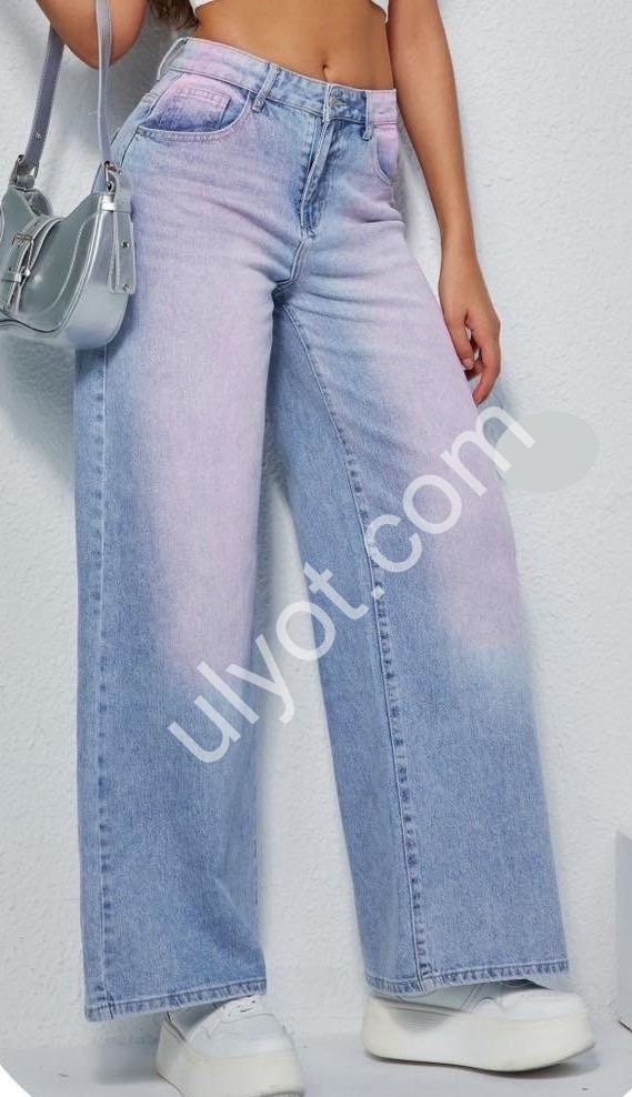 ДЖИНСЫ M.SARA (XS-XL) СИНИЙ 9932-D