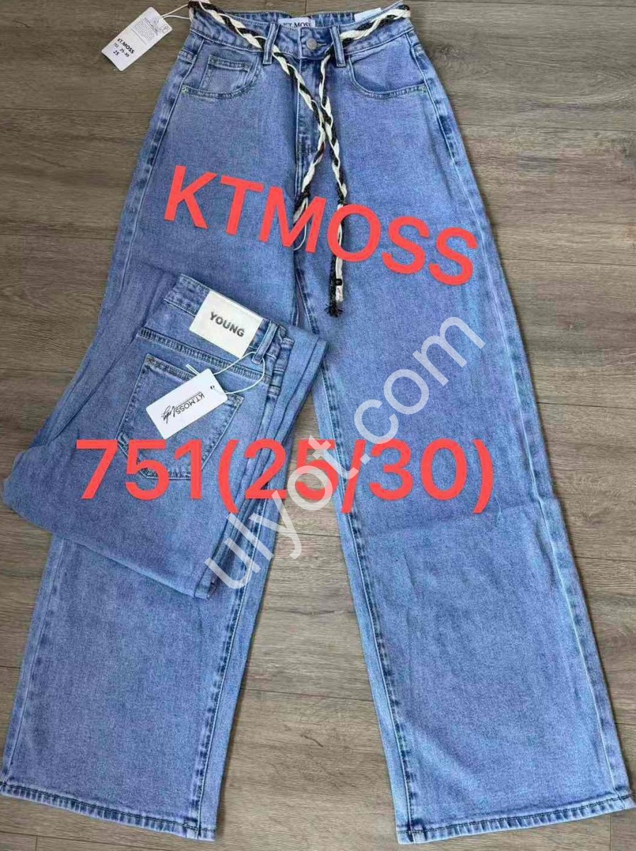 ДЖИНСЫ KT.MOSS (25-30) ГОЛУБОЙ 751